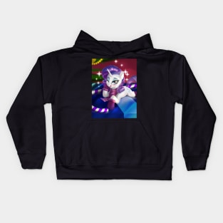 Tiny Rarity at Christmas Kids Hoodie